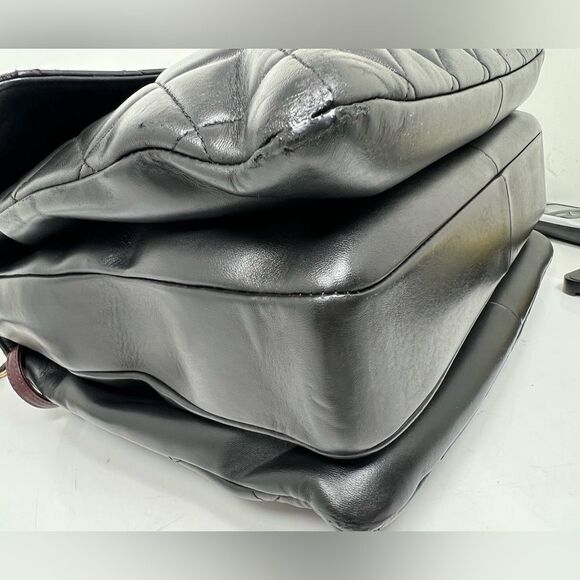 Chanel Large Trendy Top Handle Black Quilted Shoulder Hand Bag Gold Hardware - Picture 8 of 16